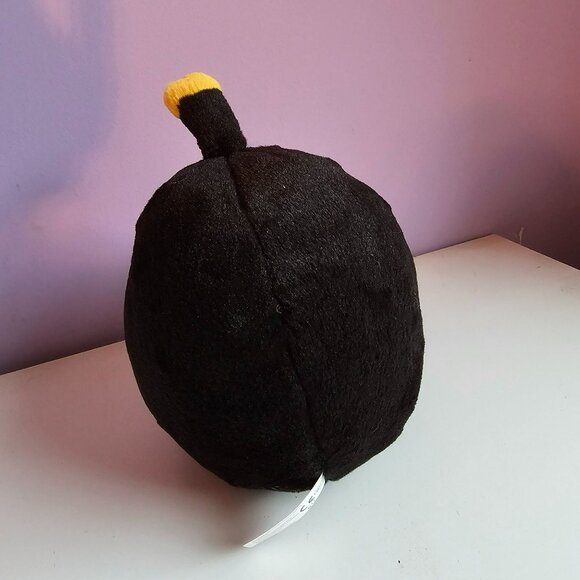 Angry Birds Black Bomb Character 8" Plush Toy No Sound 2010 Commonwealth - Picture 5 of 8